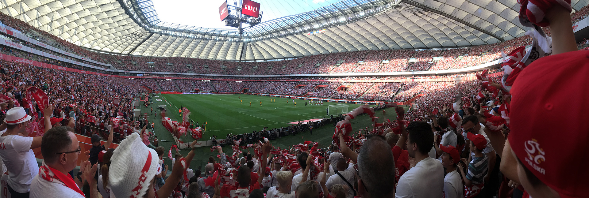 Mecz Polska Litwa 12 czerwca 2018 Stadion Narodowy Panorama