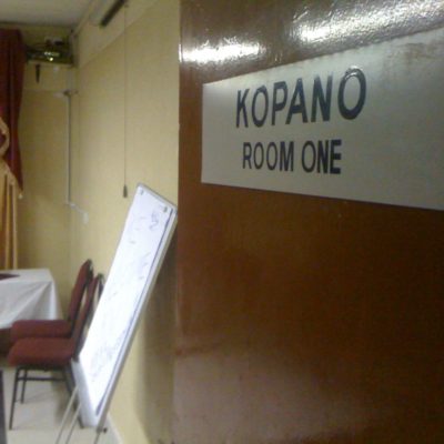 ... and his Kopano Room...