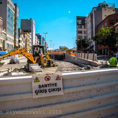 Przekop pod placem Taksim.